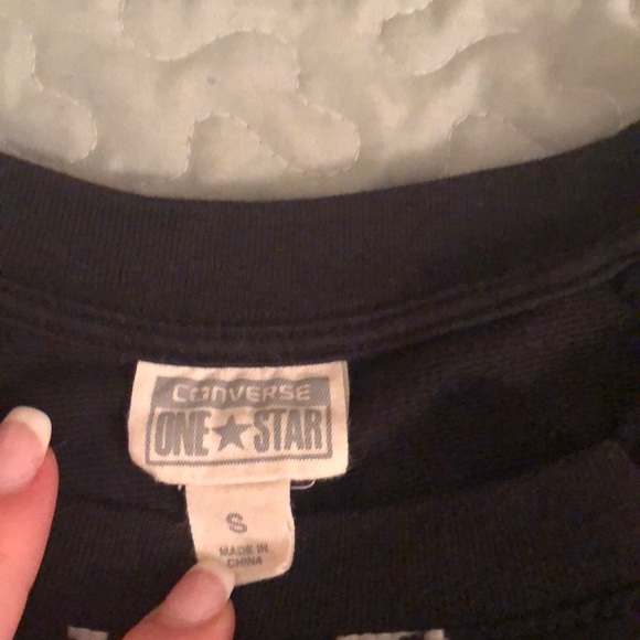 πΈConverse One Star Black and White Sweater - Picture 6 of 7